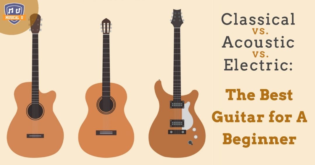 Classical vs. Acoustic vs. Electric The Best Guitar for a Beginner